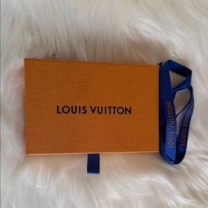 Louis Vuitton Orange Box with Navy Ribbon